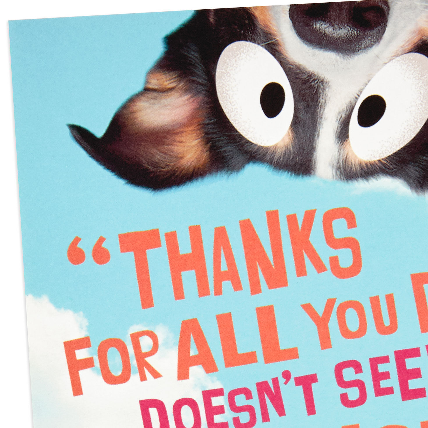 Puppy Dogs on Blue Sky Funny Mother's Day Pop-up Card Card Front Detail image number 5