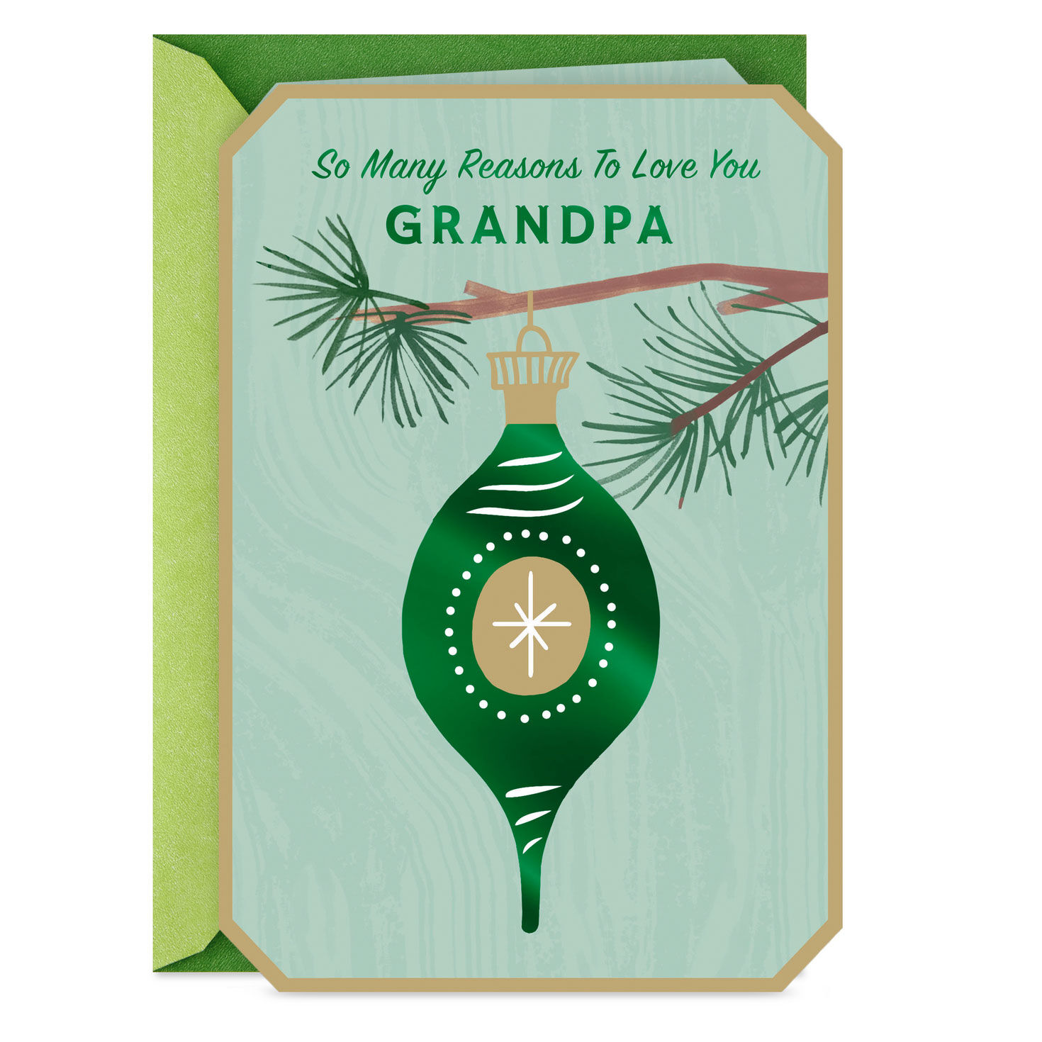 So Many Reasons to Love You Christmas Card for Grandpa