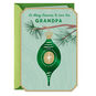 Green Holiday Ornament Grandpa Christmas Card Card Front image number 1