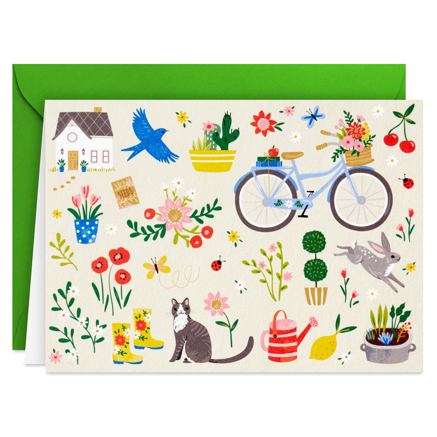 Flowers and Home Painting Blank Note Cards Pack card front image number 2