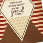 Metallic Stars and Stripes Veterans Day Card  image number 4