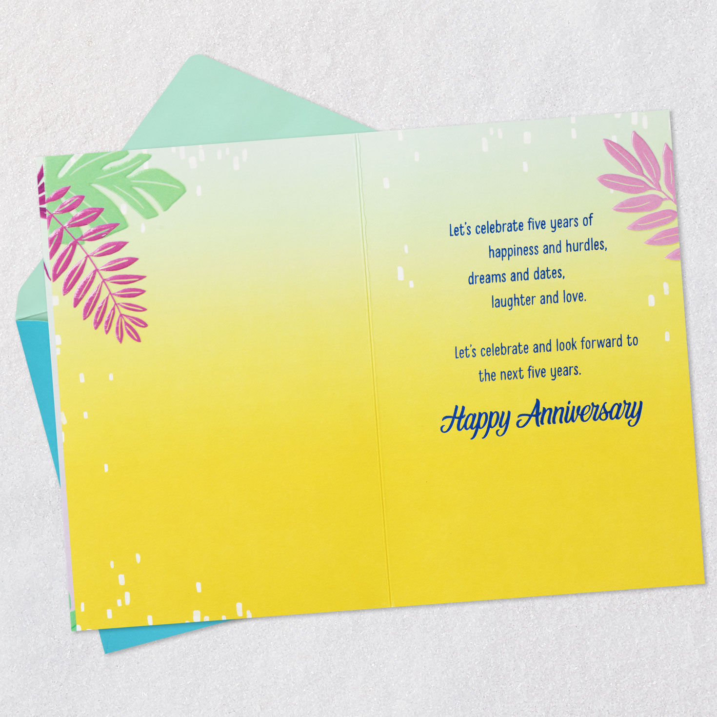 Let's Celebrate Us 5th Anniversary Card for only USD 4.99 | Hallmark