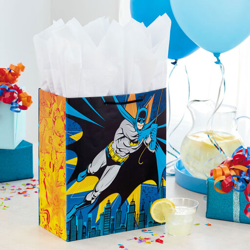 13" DC Comics™ Batman™ on Blue Large Gift Bag, 
