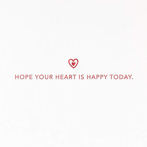 Hope Your Heart Is Happy Today Valentine's Day Card, , large image number 2