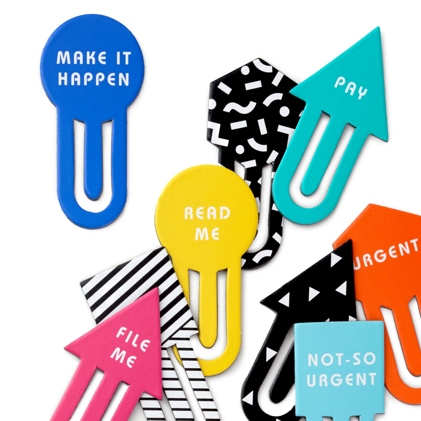 Designed Multicolor Oversized Paper Clips  image number 3