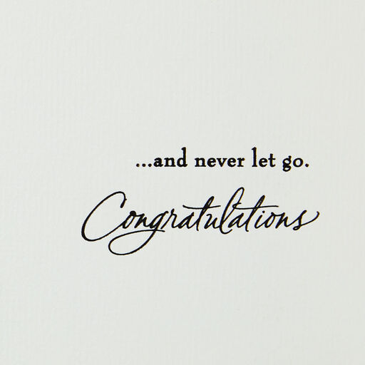 To Never Let Go Wedding Card, 