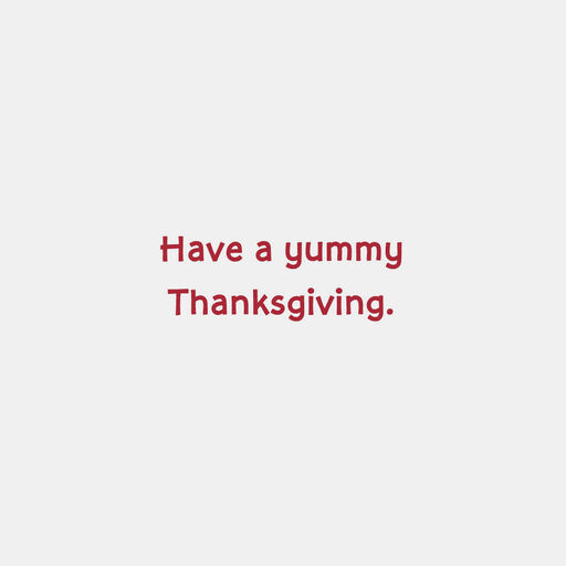 Fat Cat Funny Thanksgiving Card, 