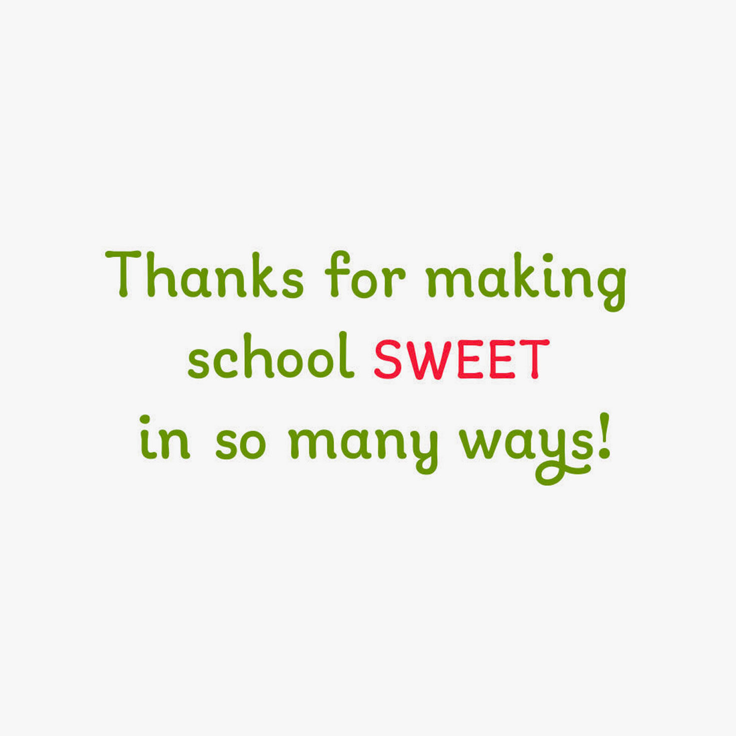 Gingerbread Schoolhouse Christmas Card for Teacher Sentiment image number 2