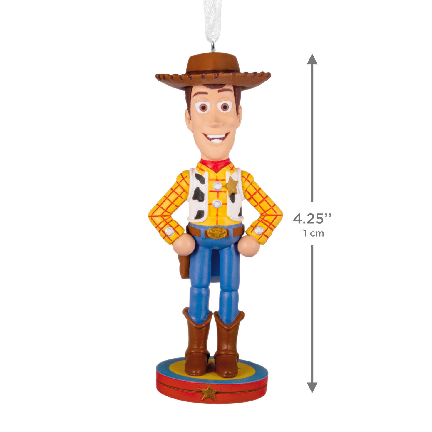 Toy Story Woody Nutcracker Christmas Ornament measurement image number 3