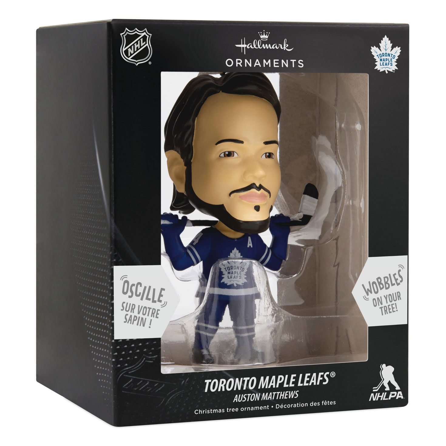 NHL Toronto Maple Leafs&reg; Auston Matthews Bobblehead Ornament, , large image number 4