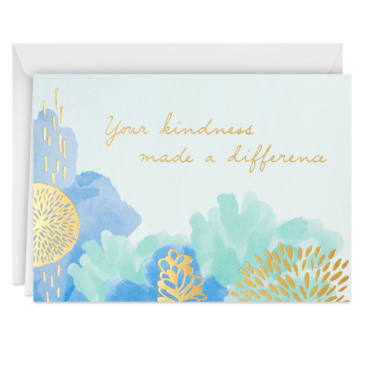 Abstract Flowers on Blue Boxed Blank Thank-You Notes, Pack of 10 for only USD 10.49 | Hallmark