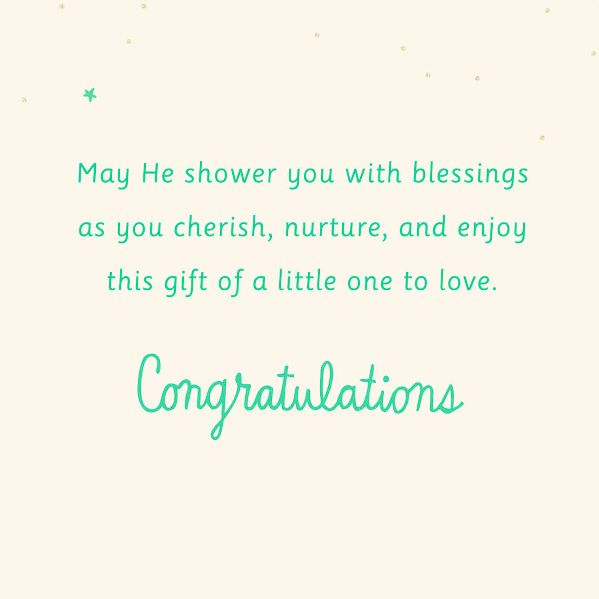 Tiny Hands And Toes Religious Baby Shower Card Greeting Cards