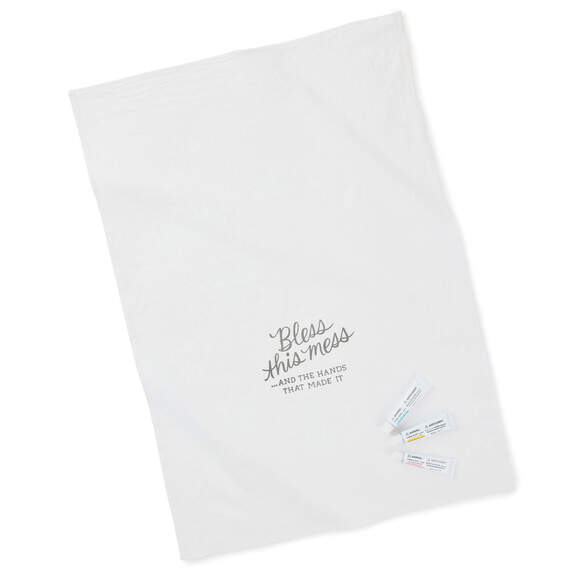 Bless This Mess Tea Towel Handprint Kit, , large image number 1