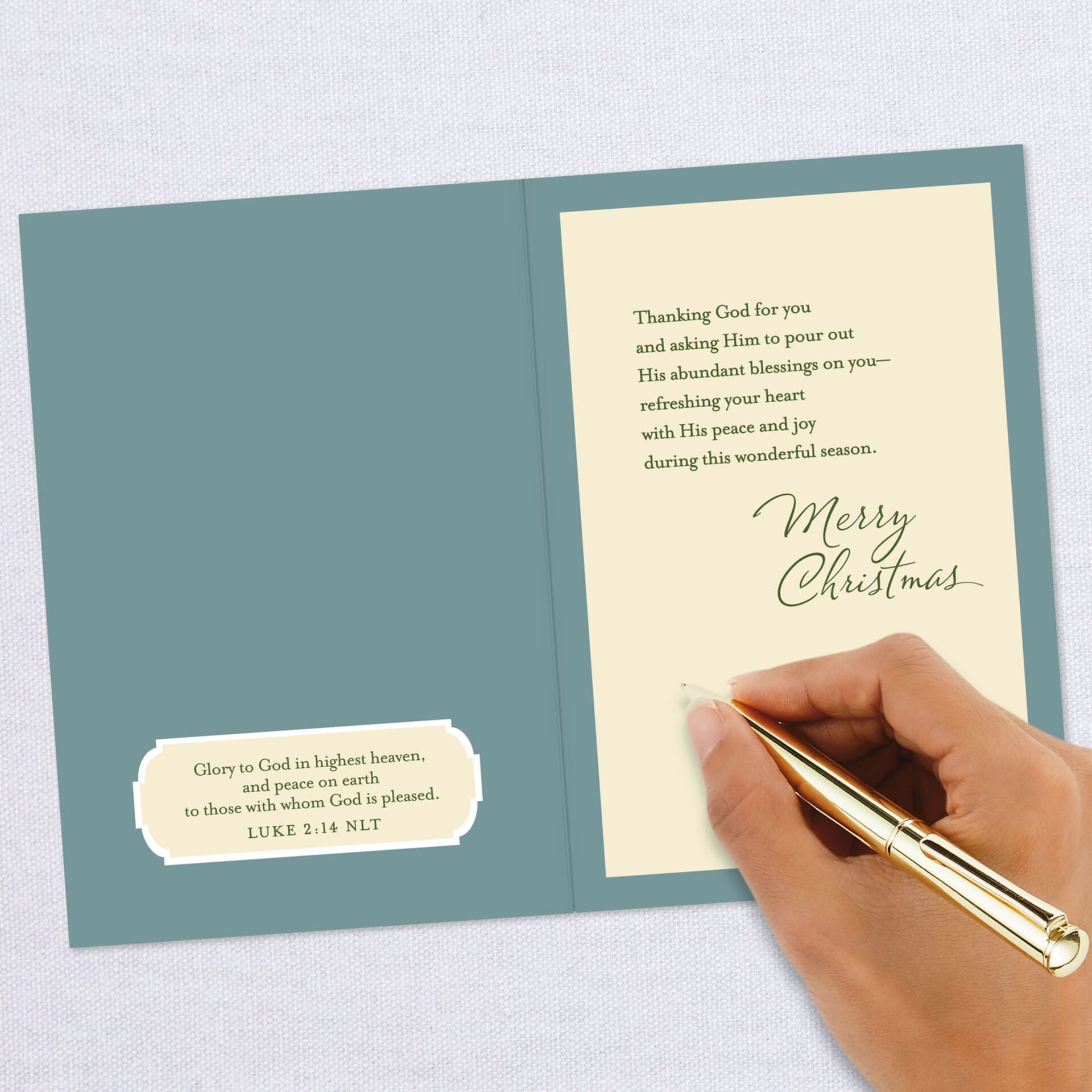God Shines His Light Religious Christmas Card for Pastor Greeting
