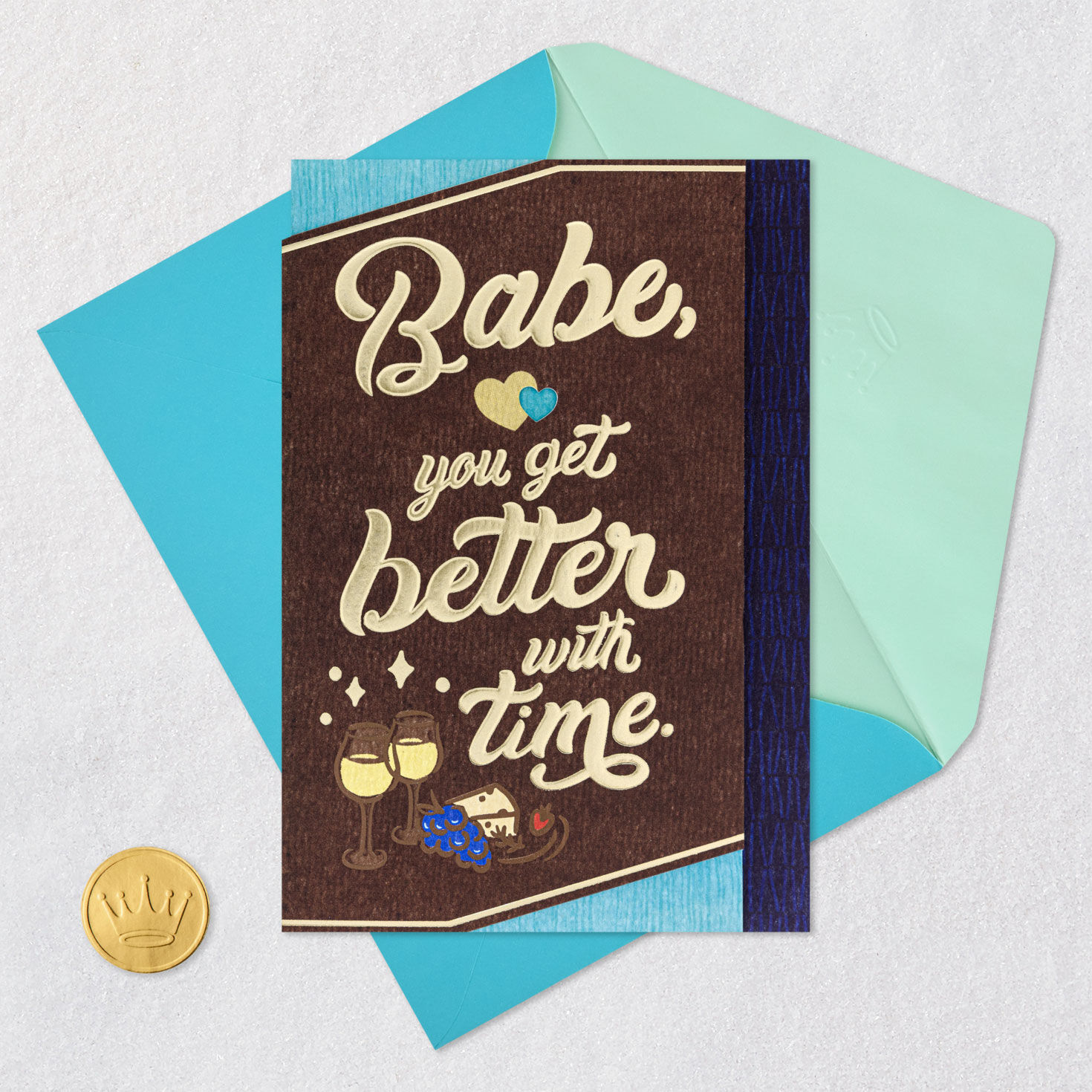 Lucky Me to Savor It All Romantic Birthday Card for Him for only USD 5.99 | Hallmark