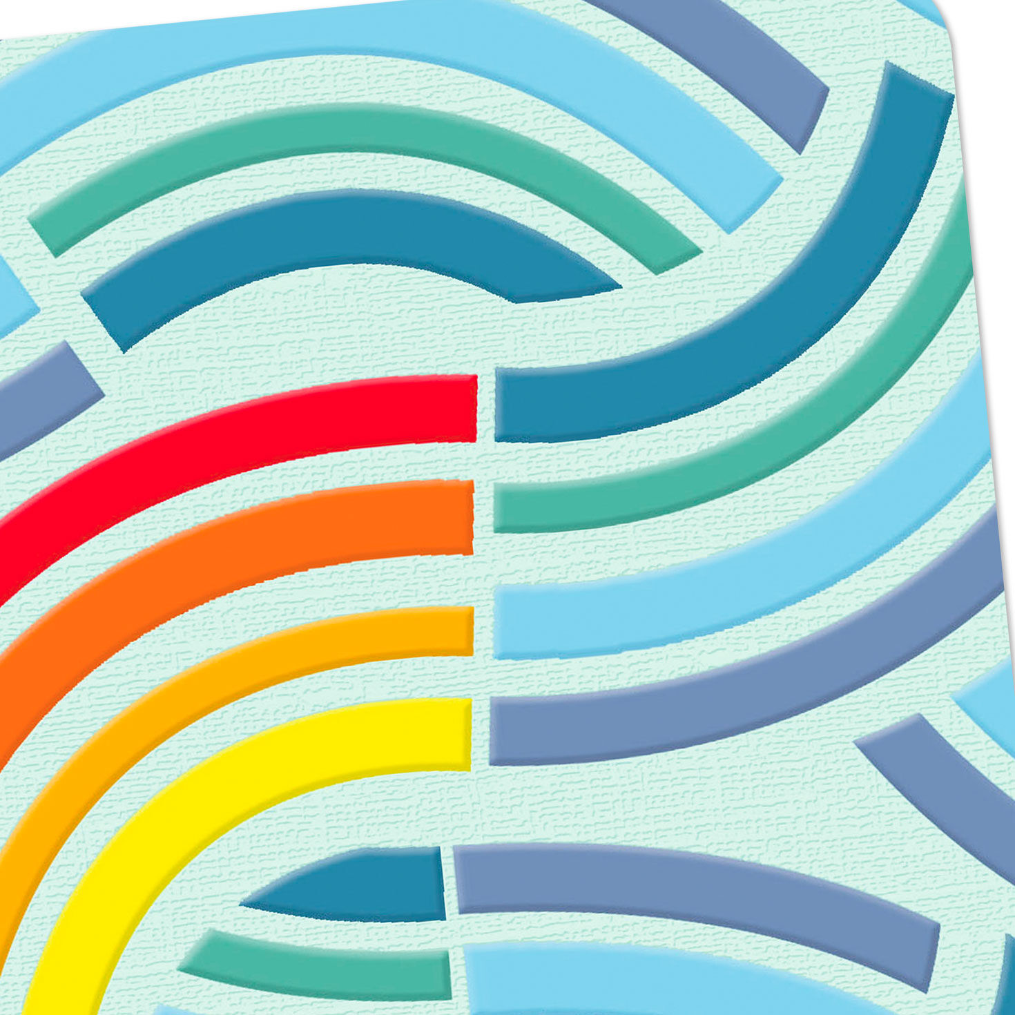 Rainbow Arches Blank Card Card Front Detail image number 3