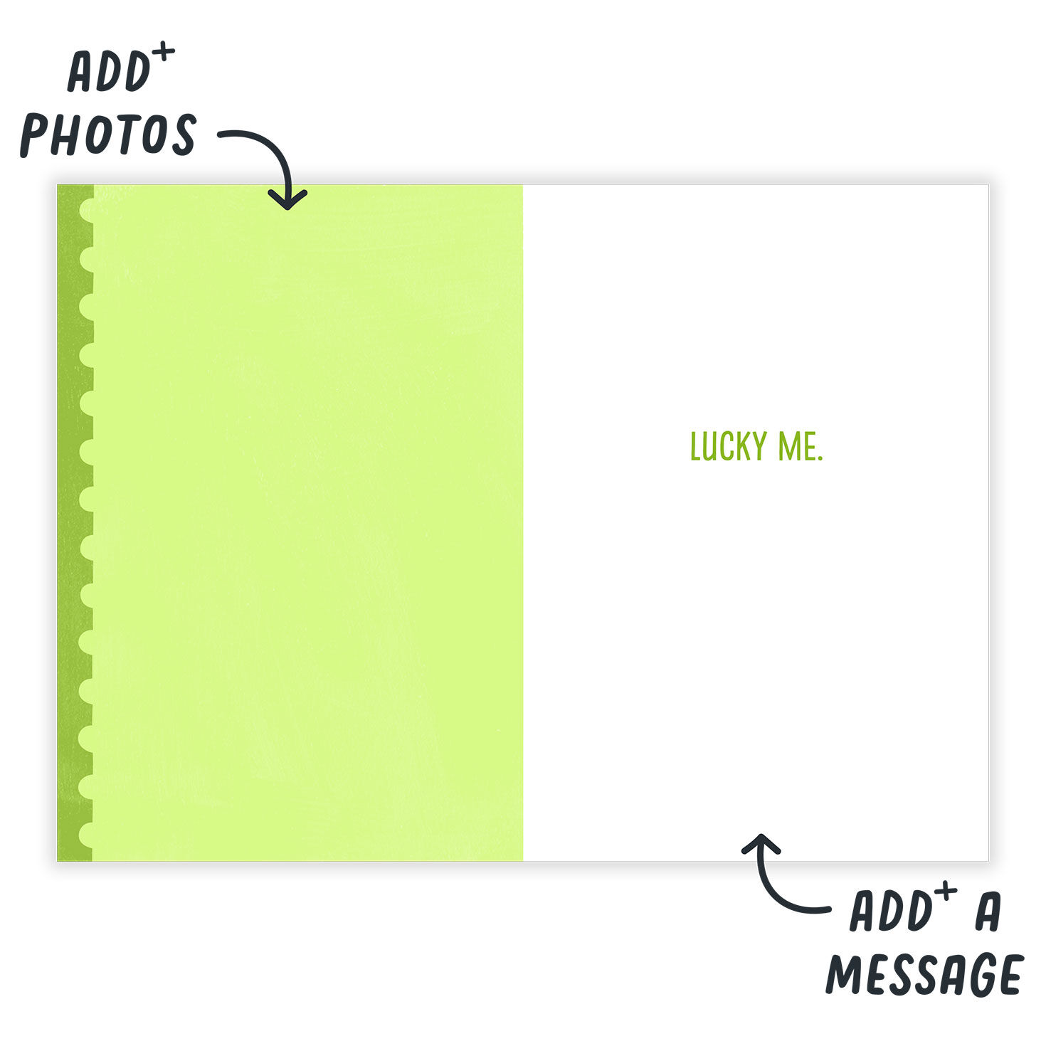 Horseshoe Postage Stamp Personalized St. Pat's Card  image number 3