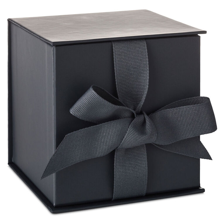 Solid Gray Small Square Gift Box front image number 1