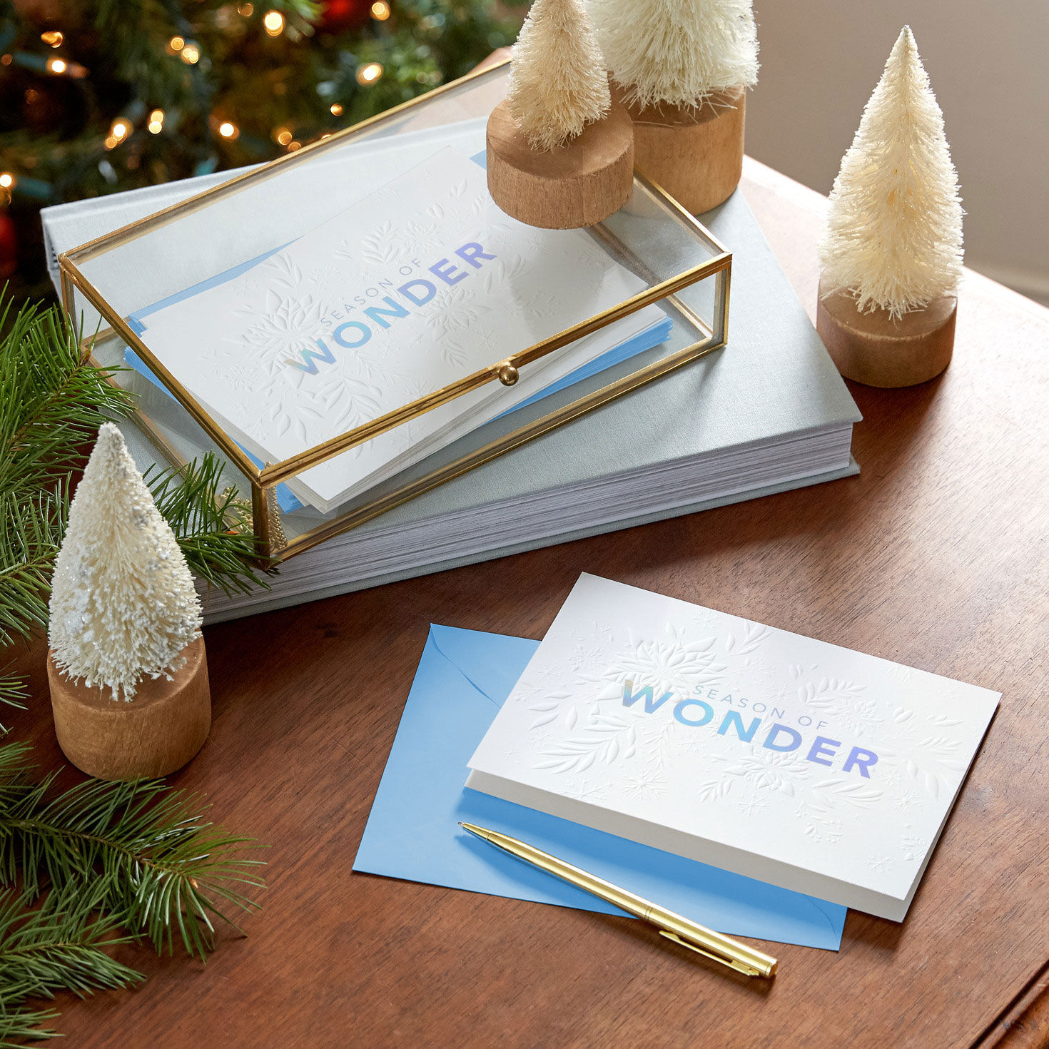 Snowflakes Season of Wonder Boxed Christmas Cards, Pack of 16 for only USD 17.49 | Hallmark