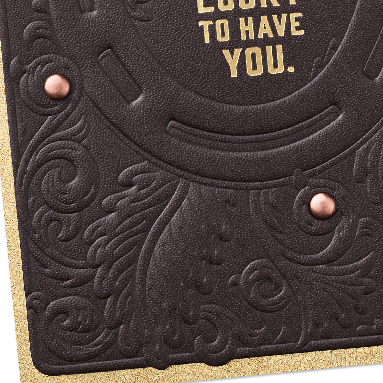 Brown and Gold Country Western Nephew Birthday Card Card Front Detail image number 5