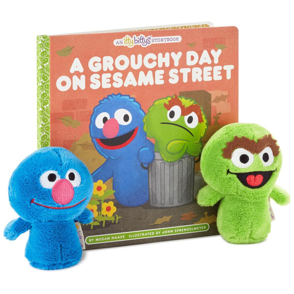 itty bittys a grouchy day on sesame street stuffed animals and