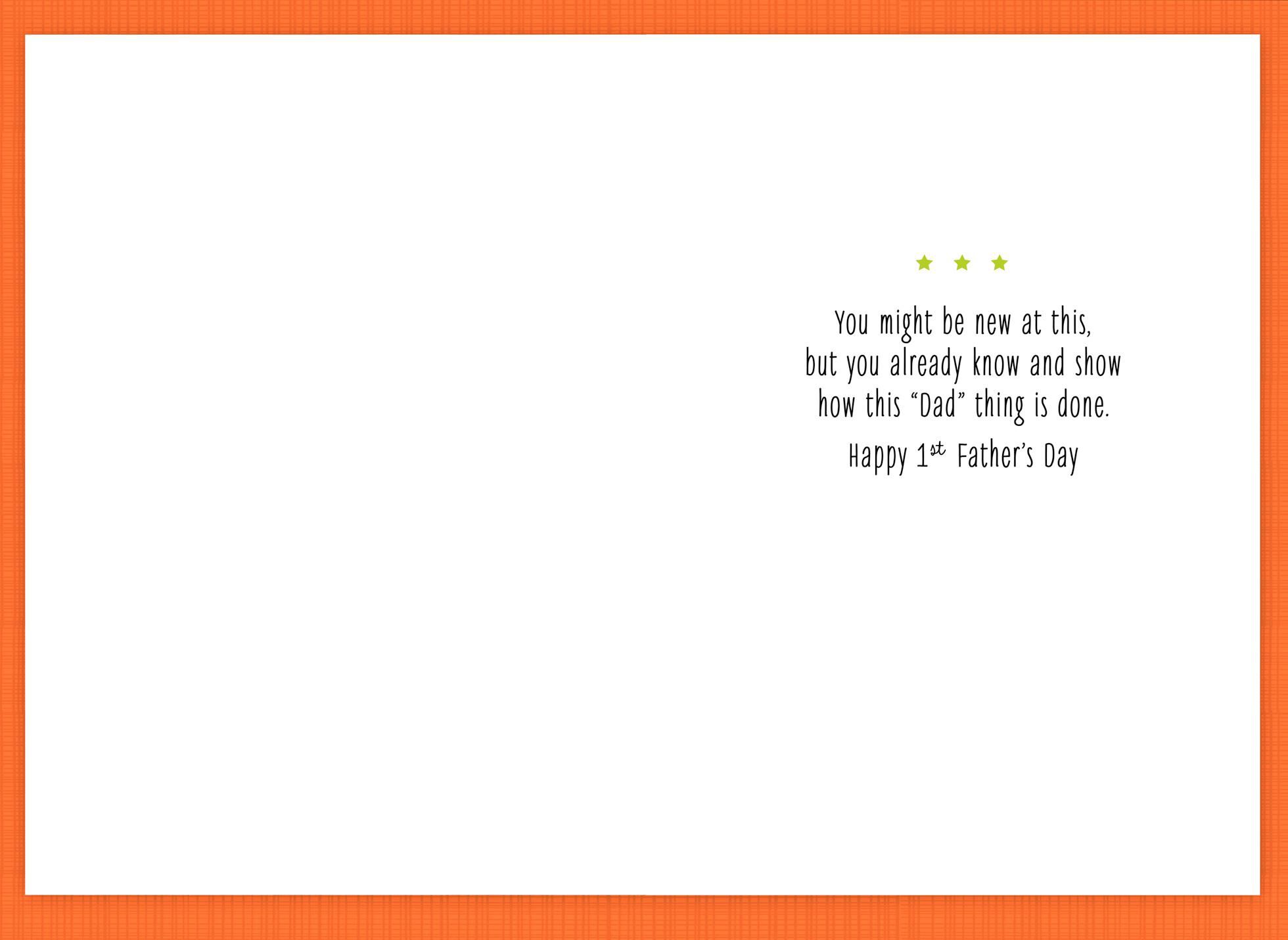 Taking Carrot Business 1st Father's Day Card
