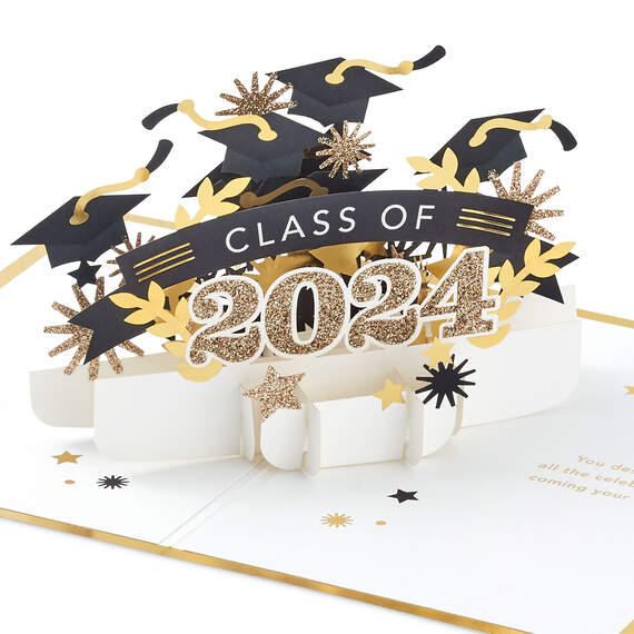 You Deserve All the Celebration 3D Pop-Up 2024 Graduation Card