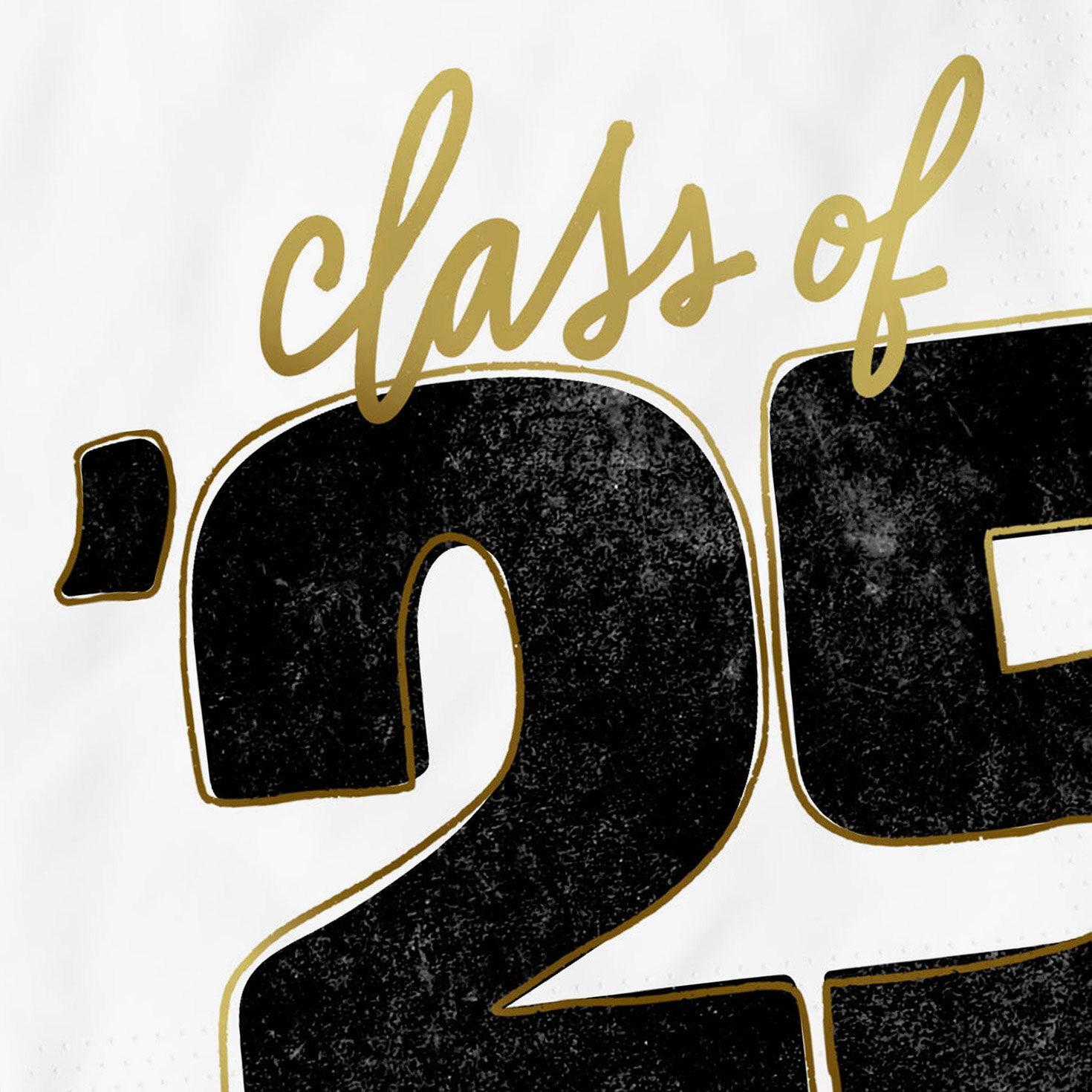 Class of '25 Graduation Cocktail Napkins Pack front detail image number 2