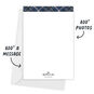 Blue Plaid Photo Grid Personalized Holiday Card Card back with Envelope indicating personalization image number 3