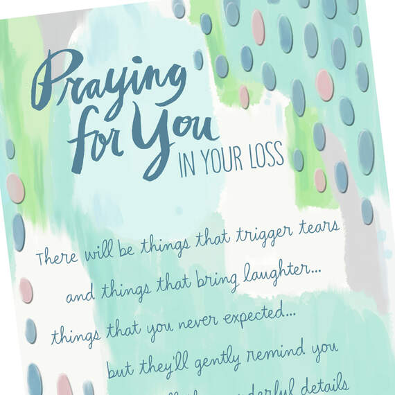 Praying for You in Your Loss Religious Sympathy Card, , large image number 4