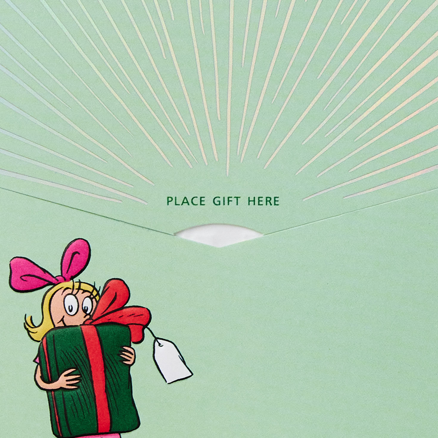 Santa Grinch Gift Card Holder Christmas Card  image number 3