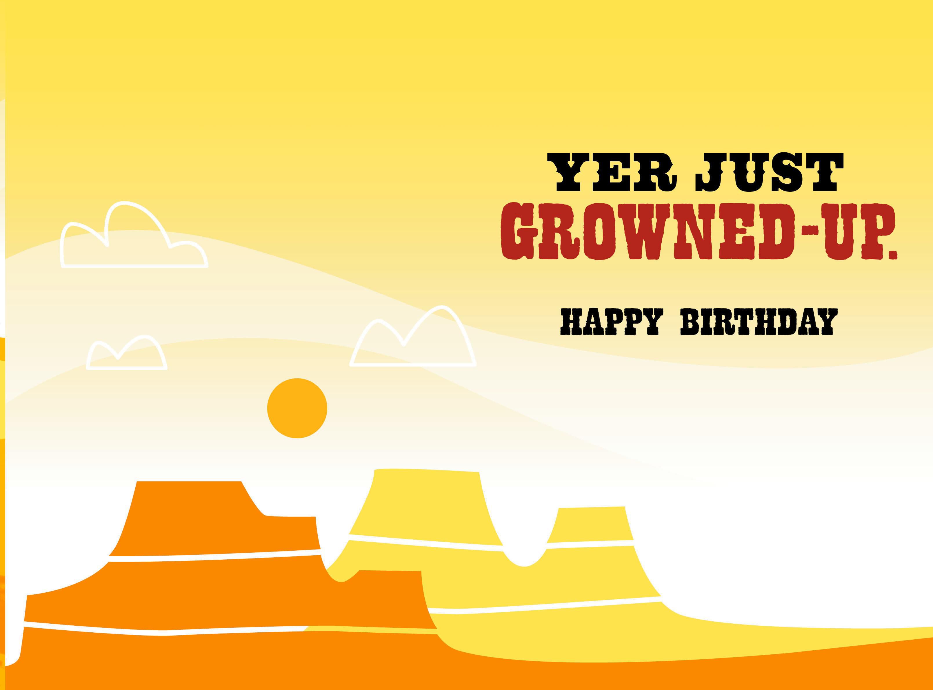 Yer Not Old Yosemite Sam Birthday Card