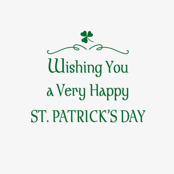 Irish Blessing May Luck Follow You St. Patrick's Day Card, , large image number 2