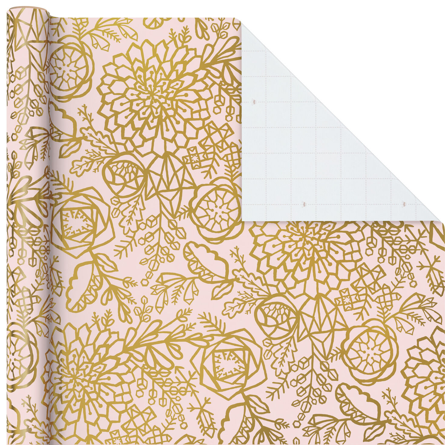 pink and gold wrapping paper