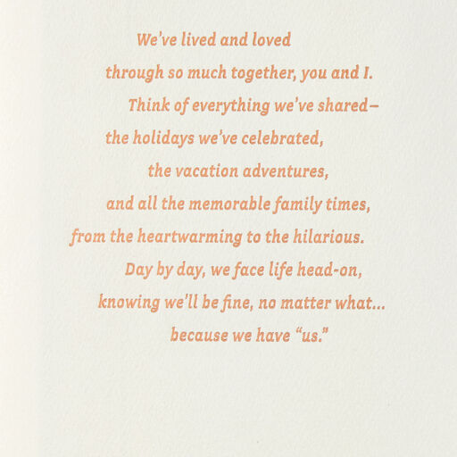 One and Only Us Anniversary Card, 