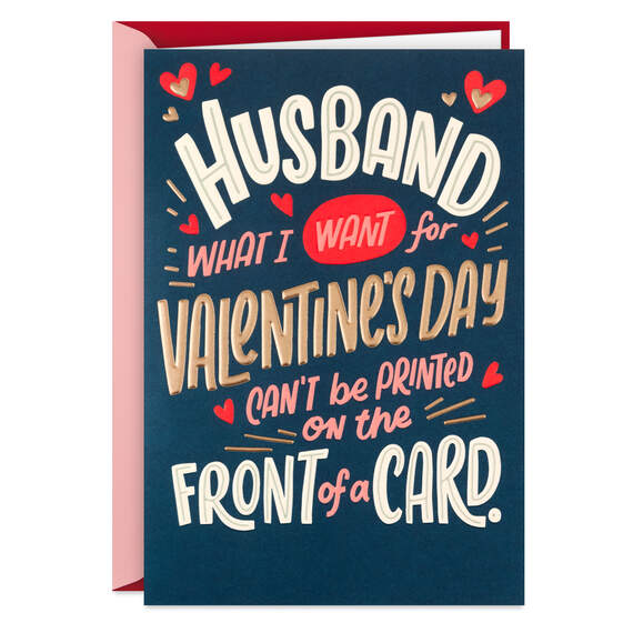 All I Need Is You Funny Pop-Up Valentine's Day Card for Husband