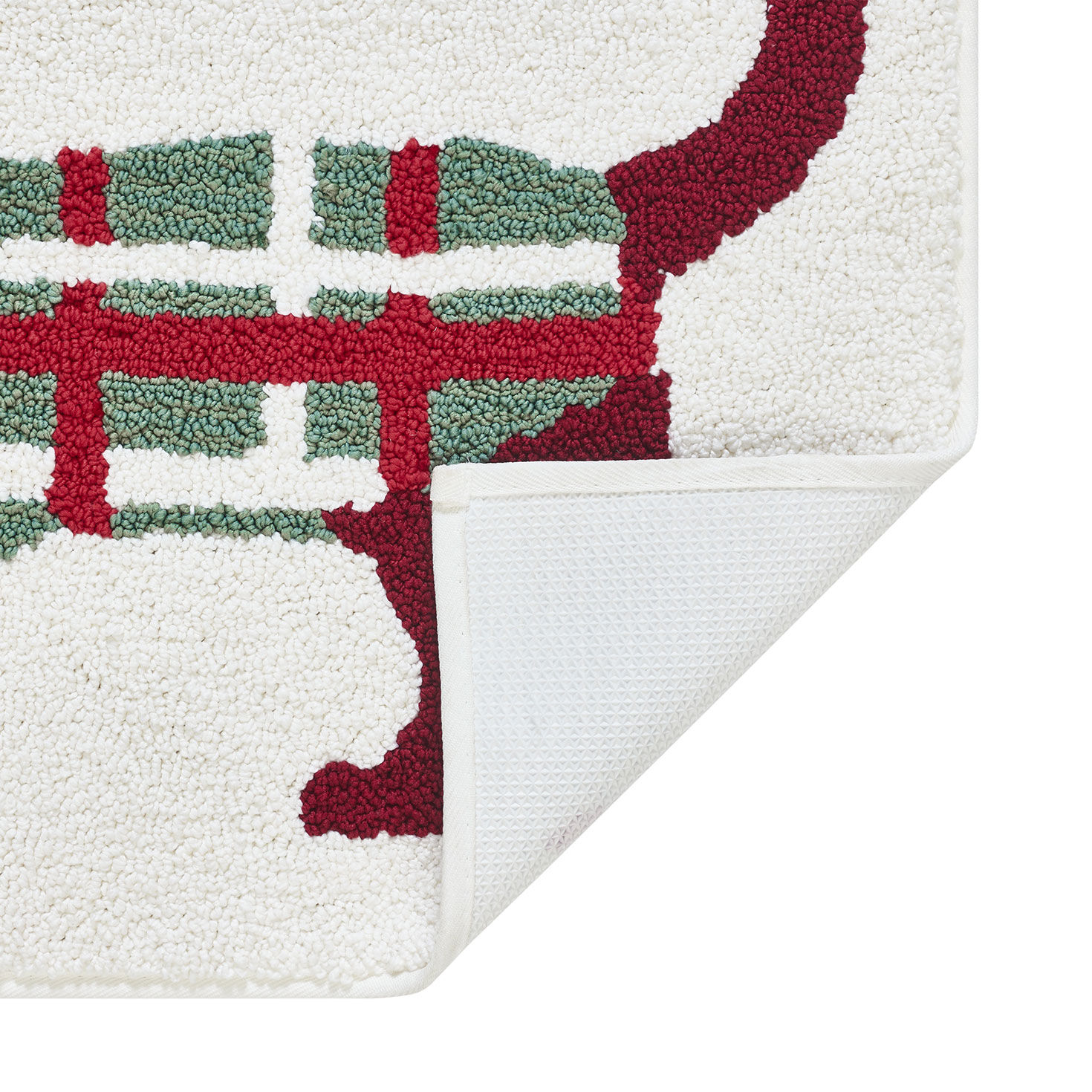 Hallmark Holiday Dog Bath Rug - 20x30 upclose view back image number 2