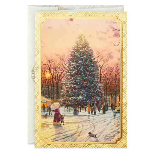 Thomas Kinkade Town Square Boxed Christmas Cards, Pack of 12, 