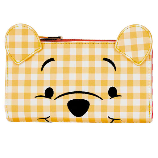 Loungefly Disney Winnie the Pooh Gingham Cosplay Flap Wallet, 