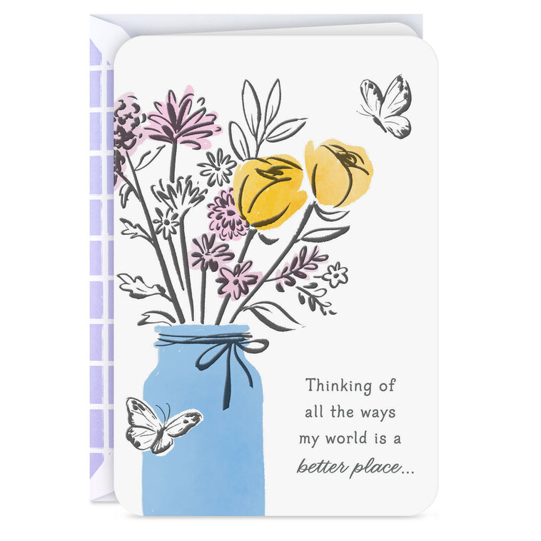 You Make My World a Better Place Friendship Card