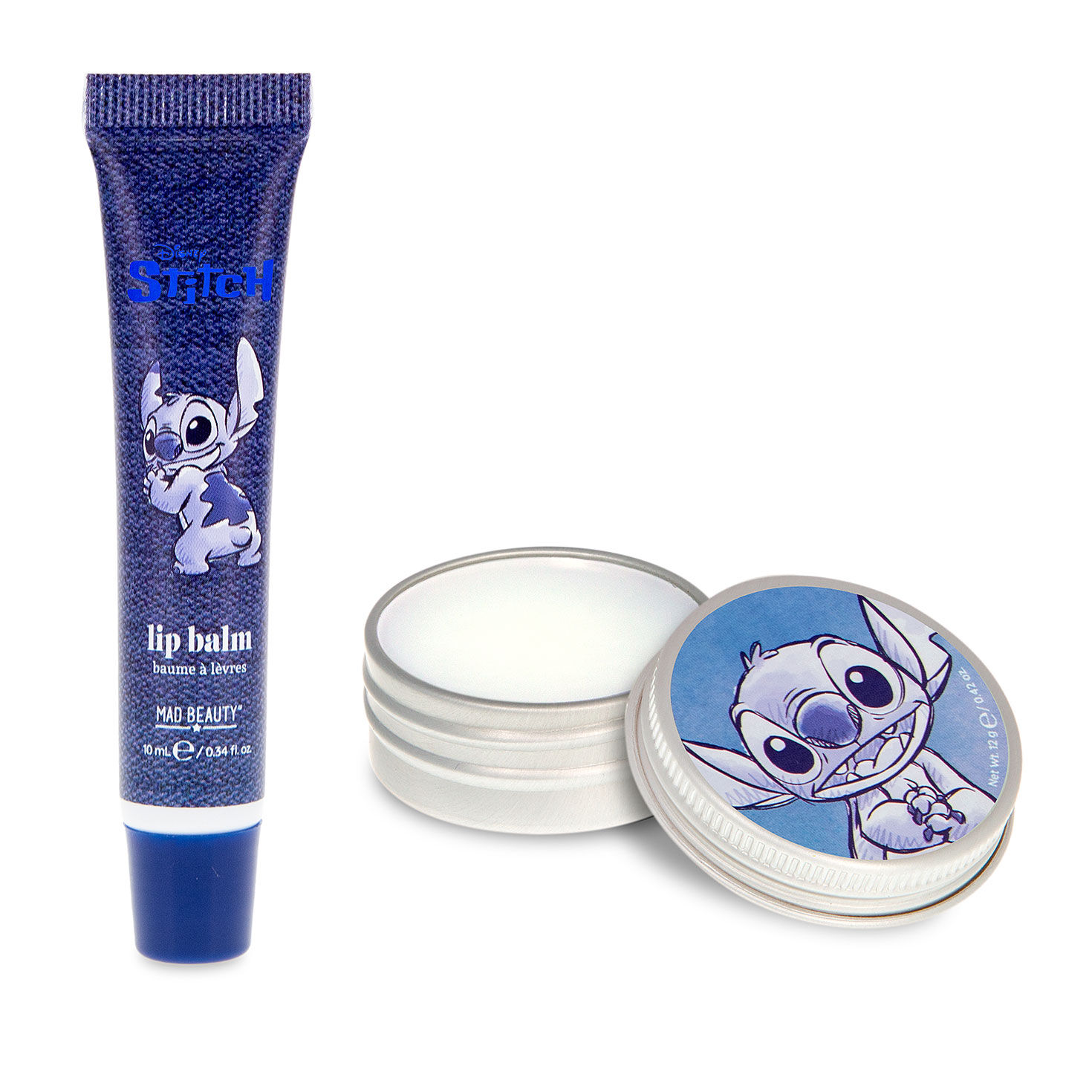 Mad Beauty Disney Stitch Denim Lip Balms, Set of 2