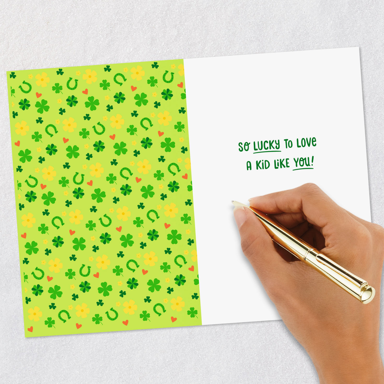 Irish Icons St. Patrick's Day Card for Kid Signing card image number 7