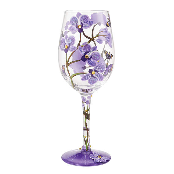 Lolita Butterfly Jubilee Handpainted Wine Glass, 15 oz., , large image number 2