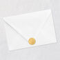 Snowman on Blush Pink Christmas Card Envelope Back with Seal image number 8