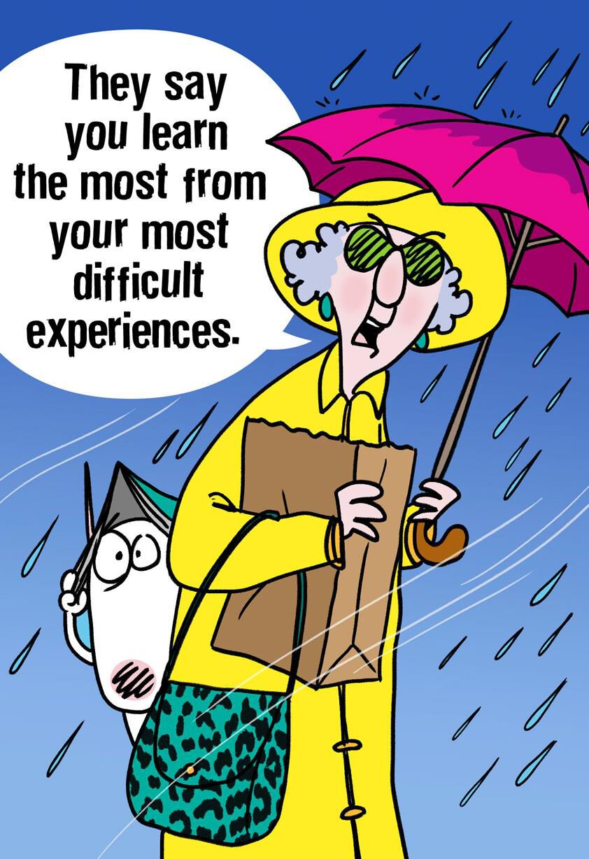 Maxine™ Rainstorm Funny Encouragement Card