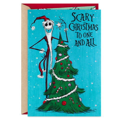 Disney Tim Burton's The Nightmare Before Christmas Season's Screamings Christmas Card, 