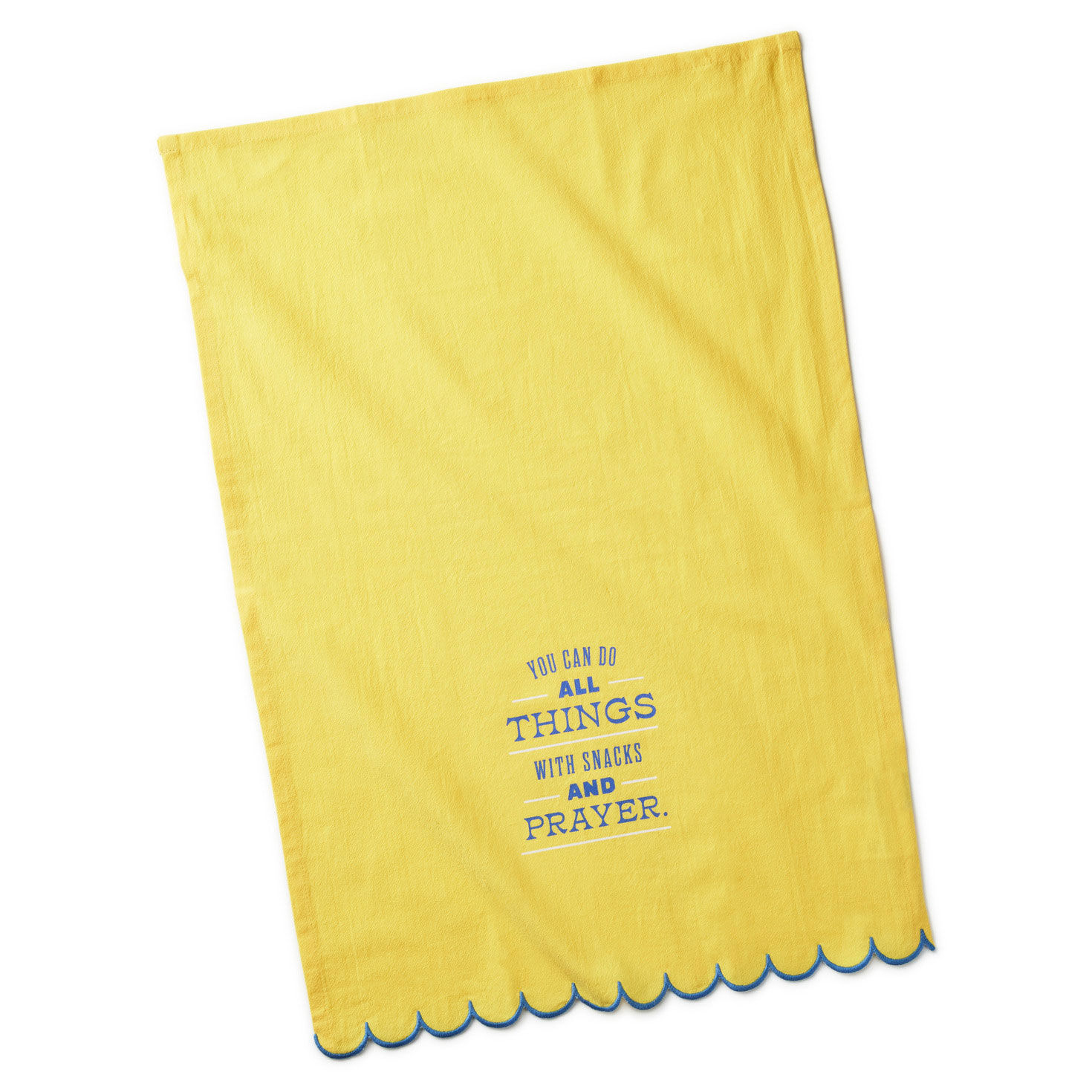 Snacks and Prayers Kitchen Towel front flat image number 2