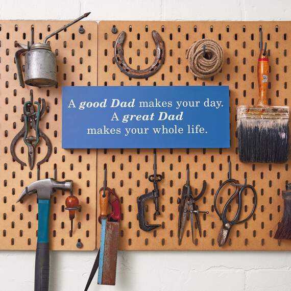 Great Dad Wood Quote Sign, 16x6, , large image number 2