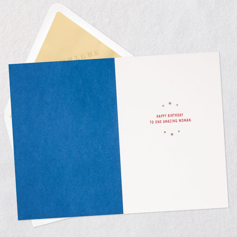 Wonder Woman Costume Birthday Card Open card with envelope image number 3