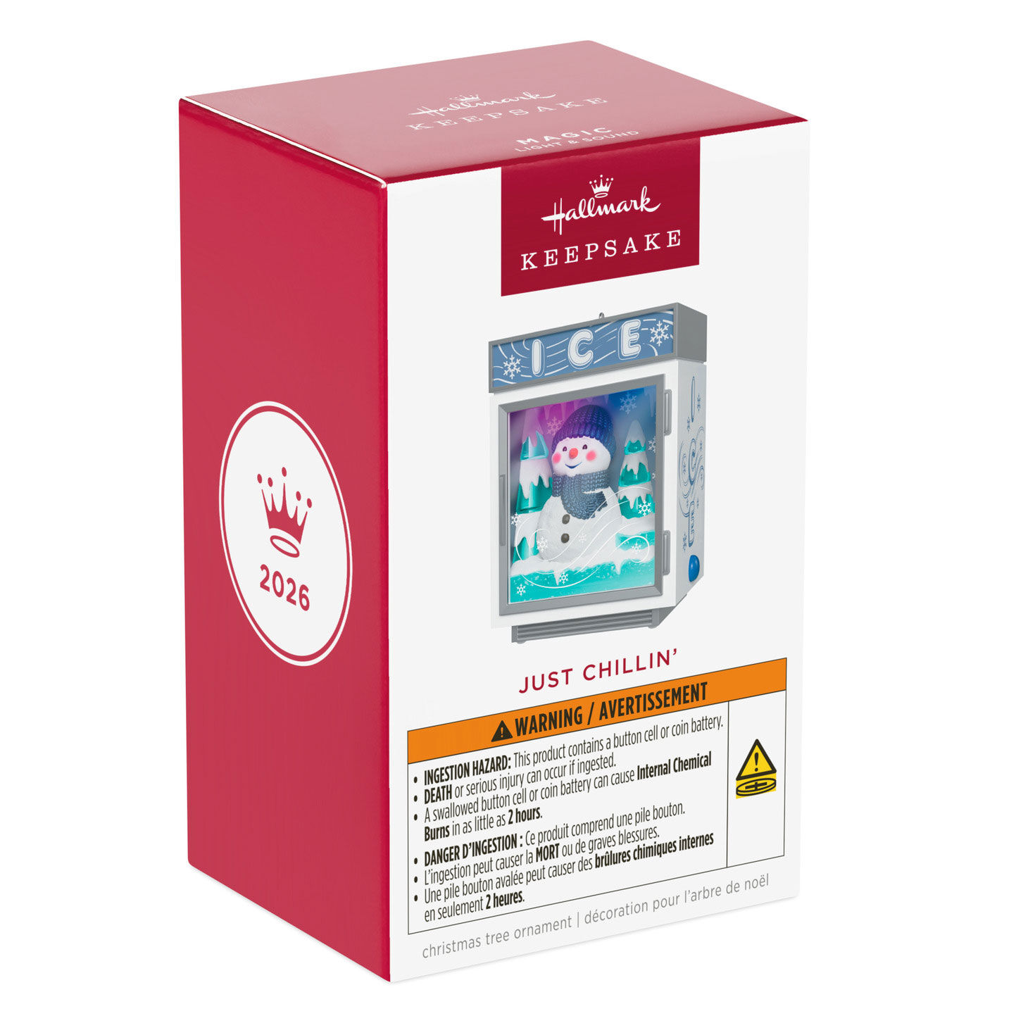 Snowman in Ice Machine Keepsake Ornament Package Front image number 7